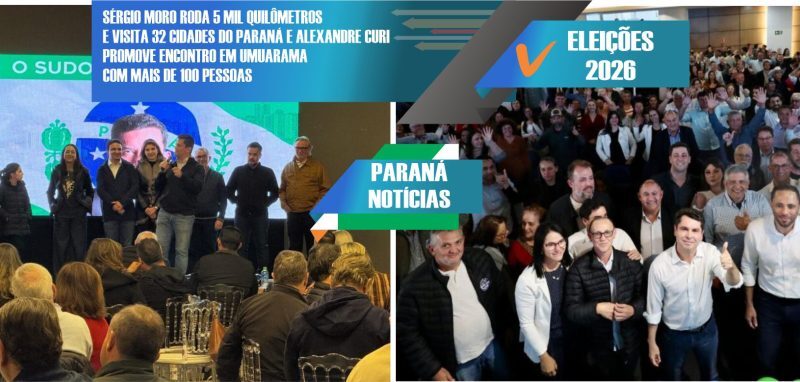 Turnê política de Sérgio Moro pelo Paraná e evento de Alexandre Curi reúne multidão em Umuarama