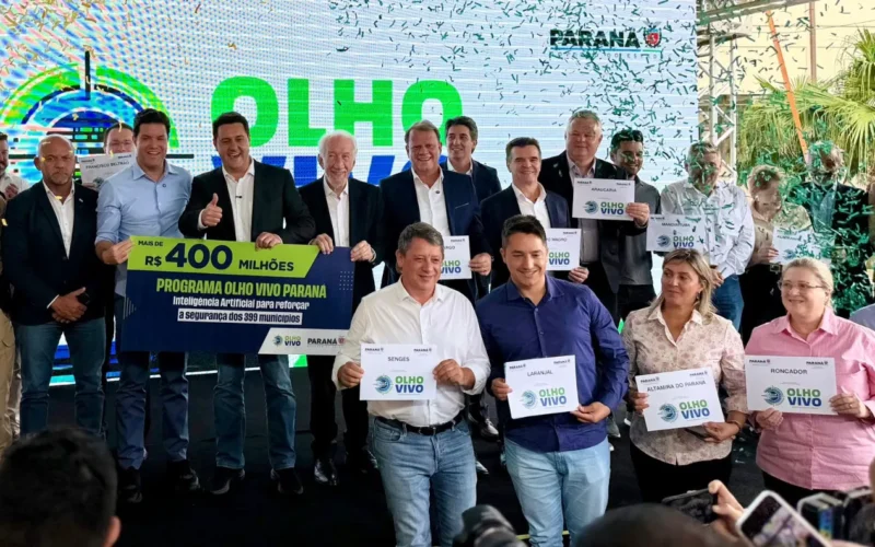Guto Silva marca presença no lançamento da segunda fase do programa Olho Vivo Paraná.