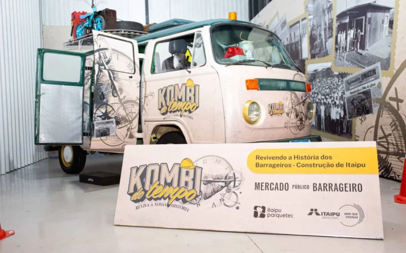 Kombi do Tempo: Viaje pela história de Itaipu e da antiga Cobal no Mercado Barrageiro