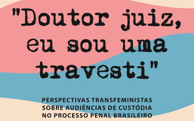 Livro denuncia violações institucionais contra mulheres trans e travestis no sistema judiciário