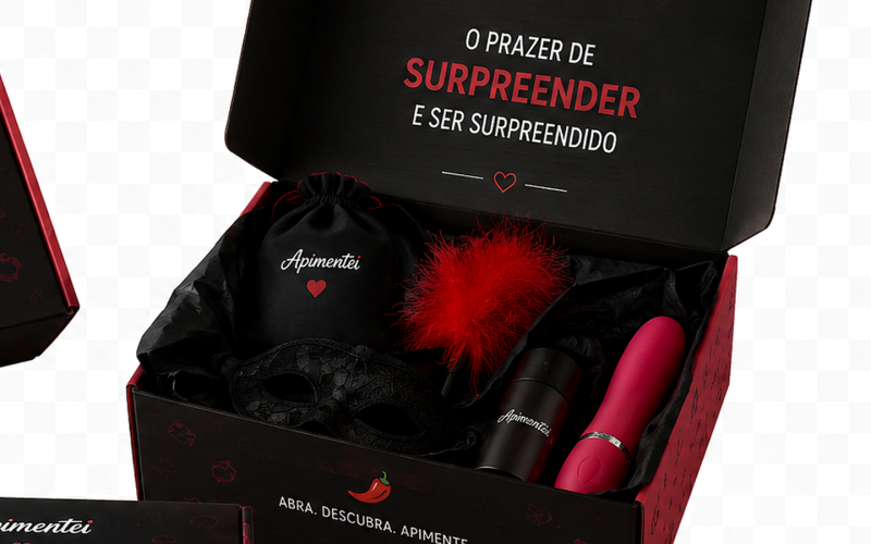 Box Surpresa Apimentada da Apimentei une praticidade, mistério e experiências para casais